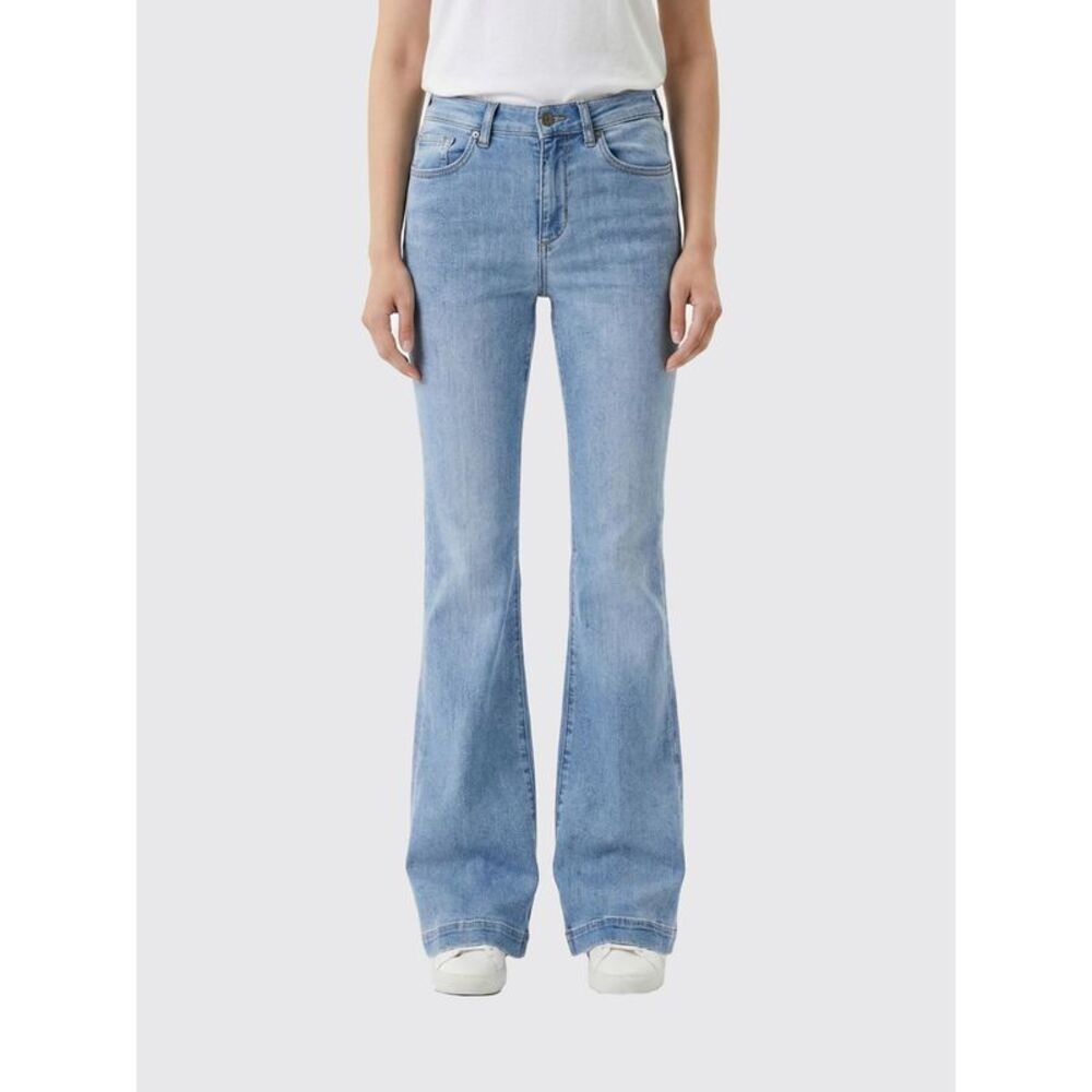 Liu Jo Women Bleached Denim Flare Jeans Liu Jo